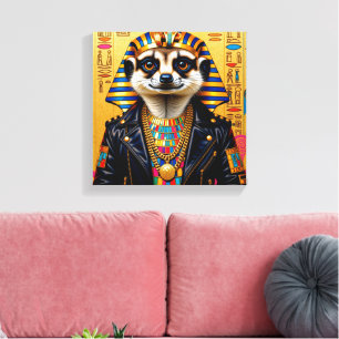 PHARAOH TUT-MEERKAT CANVAS PRINT