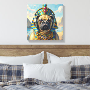 PHARAOH TUT-PUG 2 CANVAS PRINT