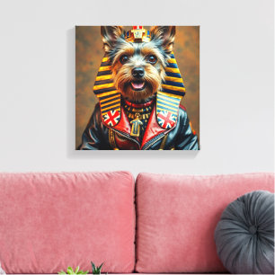 PHARAOH TUT-YORKSHIRE TERRIER 3 CANVAS PRINT