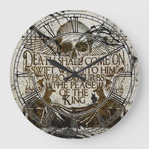 Pharaoh's Curse Large Clock