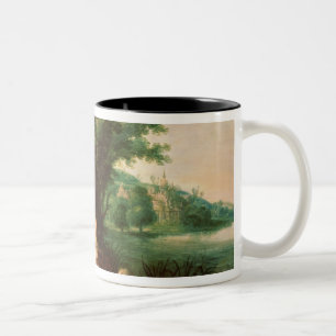 Pharaoh's Daughter Discovering Moses Two-Tone Coffee Mug