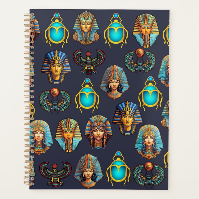Pharaoh's Legacy: Antique Egyptian Patterns  Planner (Front)