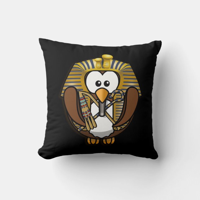 pharaowl throw pillow (Front)
