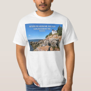 Phare bas de tête de port, T-shirt du Maine