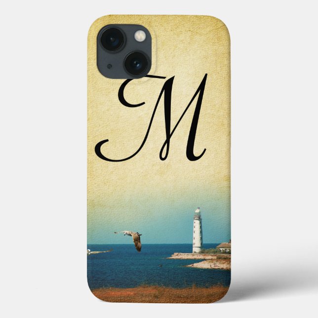Phare Beach Scène Monogram Coque ipad (Verso)