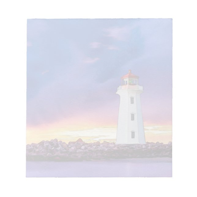Phare - Bloc-notes de 5,5 po x 6 po (Devant)