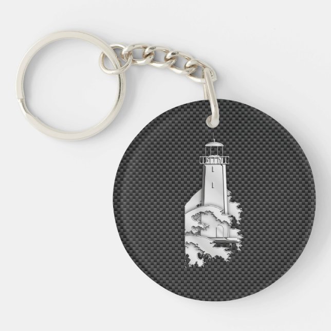Phare Chrome Style sur fibre de carbone (Devant)