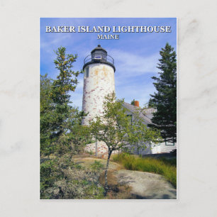 Phare de Baker Island, Maine Carte postale
