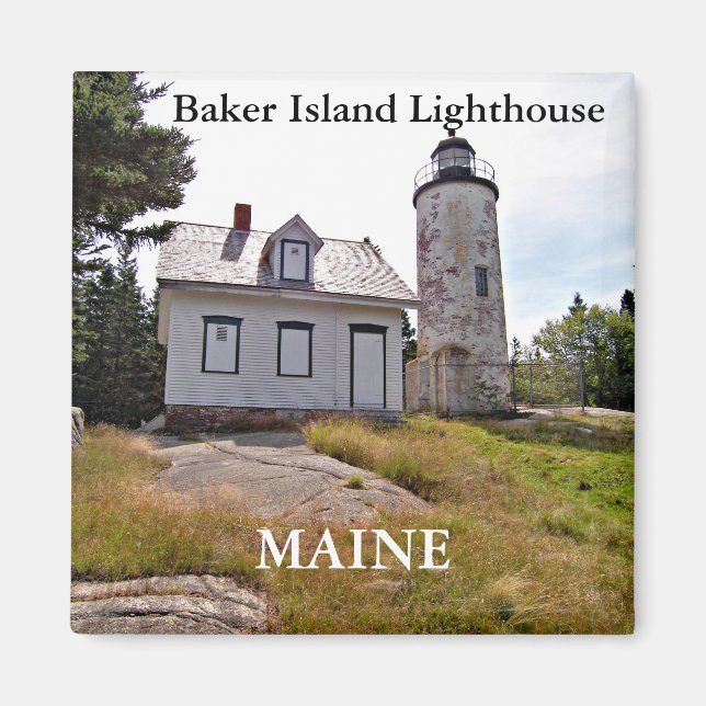 Phare de Baker Island, Maine Magnet (Devant)
