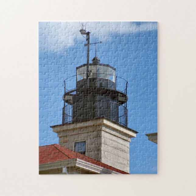 Phare de Beavertail, puzzle d'Île de Rhode (Vertical)