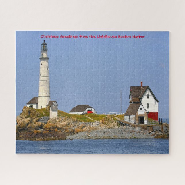 Phare de Boston Harbour. Jigsaw Puzzle (Horizontal)