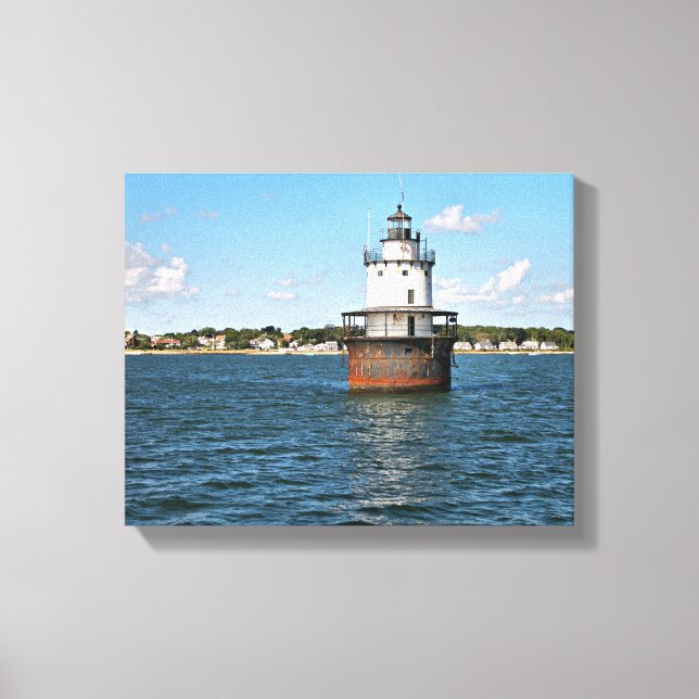 Phare de Butler Flats, MA toile enroulée (Recto)
