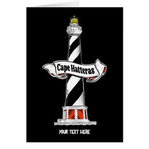 Phare de Cape Hatteras noir et blanc