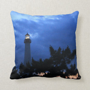 Phare de Cape May au coussin du coucher du soleil