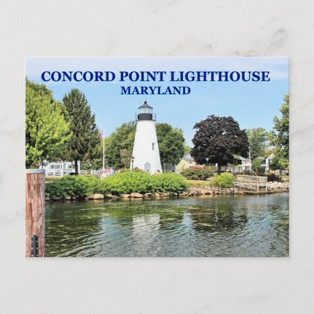 Phare de Concord Point, carte postale du Maryland (Devant)