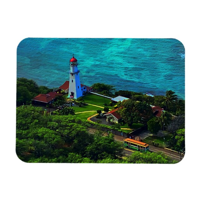Phare de Diamond Head #1 Magnet (Horizontal)