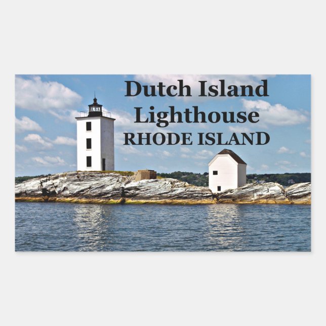 Phare de Dutch Island, Stickers Rhode Island (Devant)