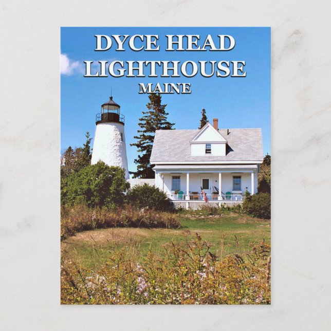 Phare de Dyce Head, carte postale Maine (Devant)