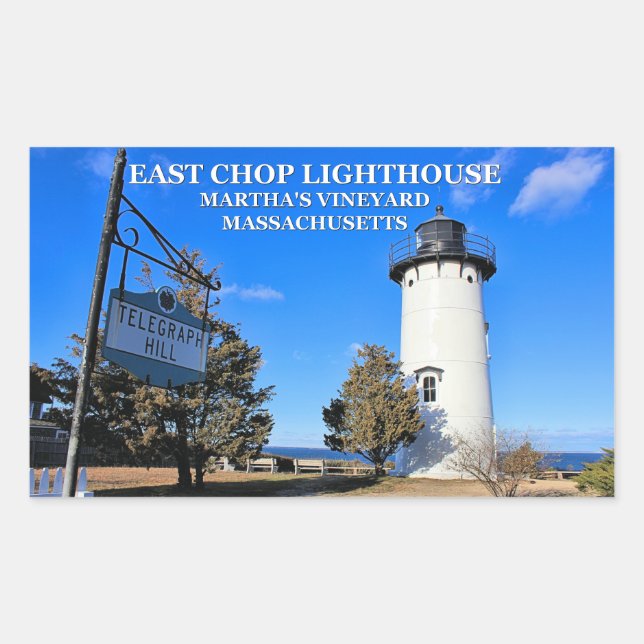 Phare de East Chop, Stickers Massachusetts (Devant)