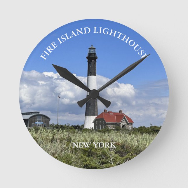 Phare de Fire Island, horloge ronde de New York (Recto)
