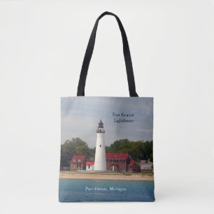 Phare de Fort Gratiot sur tout le sac fourre-tout