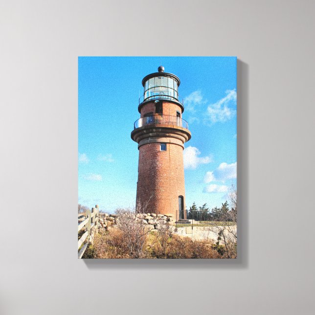 Phare de Gay Head, Massachusetts Toile Enveloppée (Recto)