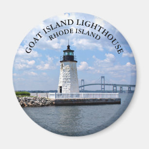 Phare de Goat Island, Rhode Island, aimant rond
