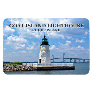 Phare de Goat Island, Rhode Island Flexi Magnet