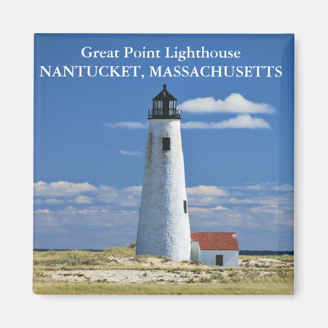 Phare de Great Point, Nantucket MA Magnet (Devant)