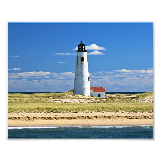 Phare de Great Point Nantucket MA Photo Print (Devant)
