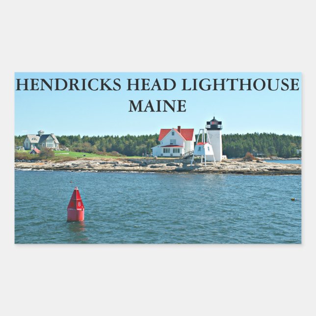 Phare de Hendricks Head, Autocollants Maine (Devant)