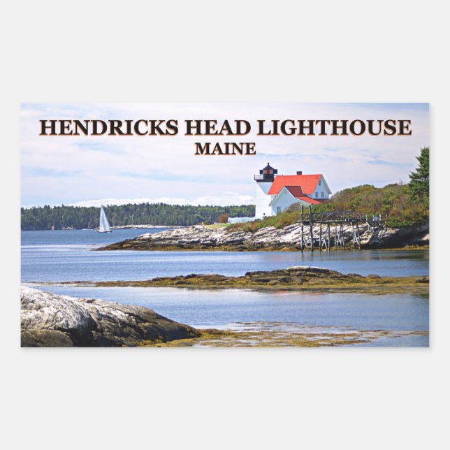 Phare de Hendricks Head, Autocollants Maine (Devant)