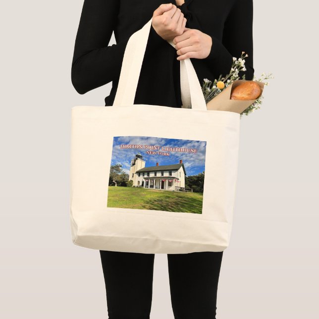 Phare de Horton Point New York Grand Sac fourre-to (Devant (produit))