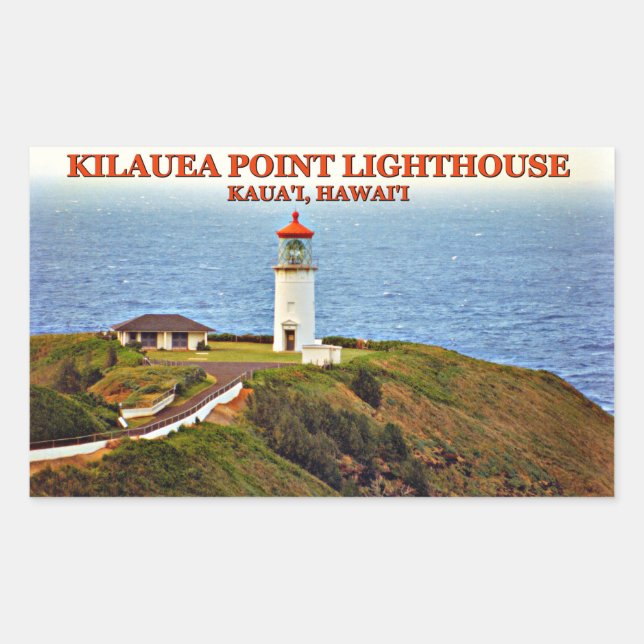 Phare de Kilauea Point, Kauai, Stickers Hawaii (Devant)