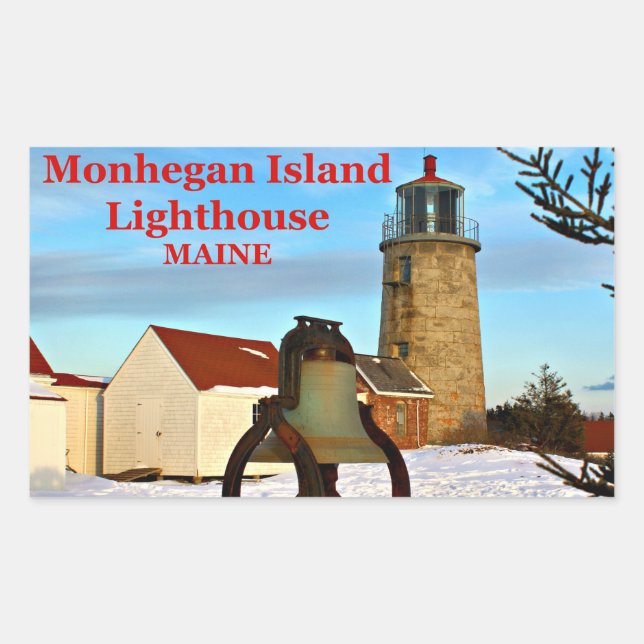 Phare de l'île de Monhegan, Stickers Maine (Devant)