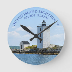 Phare de l'île néerlandaise, horloge murale de l'î