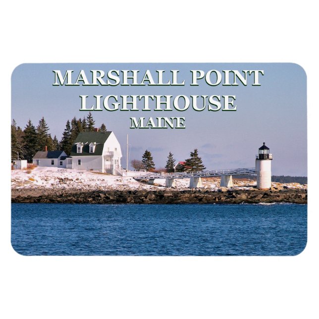 Phare de Marshall Point, Maine Flexi Magnet (Horizontal)
