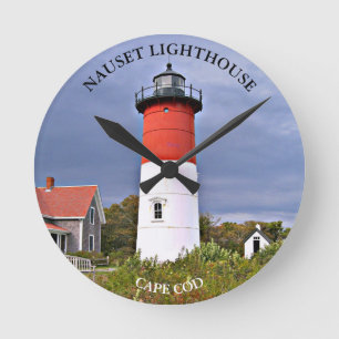 Phare de Nauset, Cape Cod MA Horloge murale