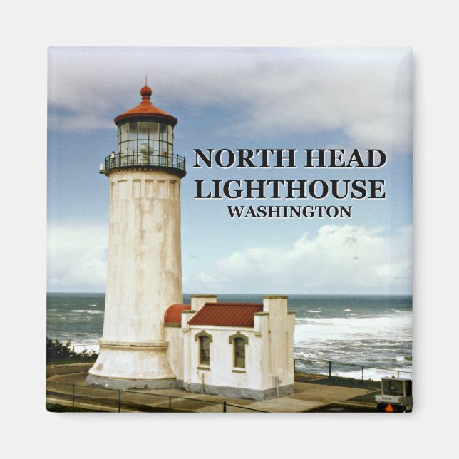 Phare de North Head, Washington Magnet (Devant)