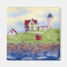 Phare de Nubble York Maine Aimant