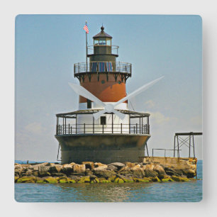 Phare de Plum Beach, horloge murale de Rhode Islan