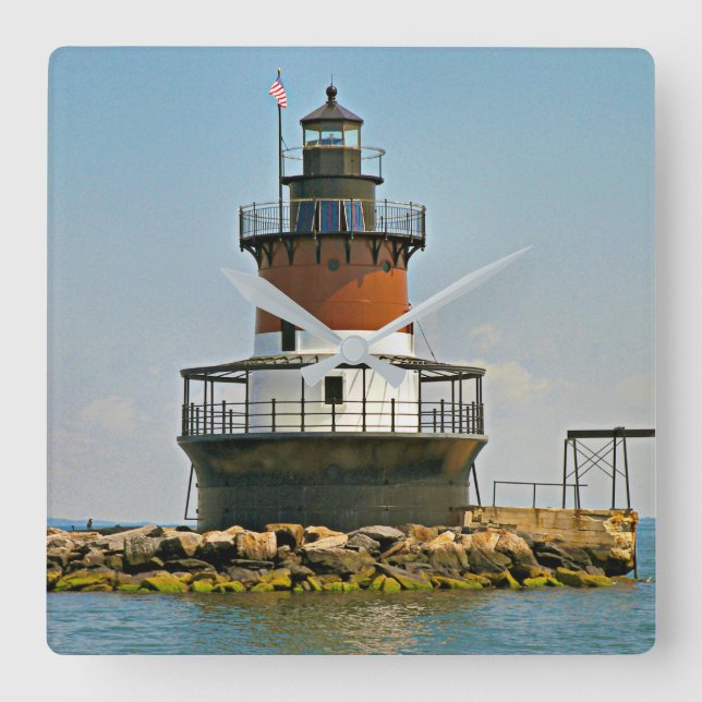 Phare de Plum Beach, horloge murale de Rhode Islan (Recto)