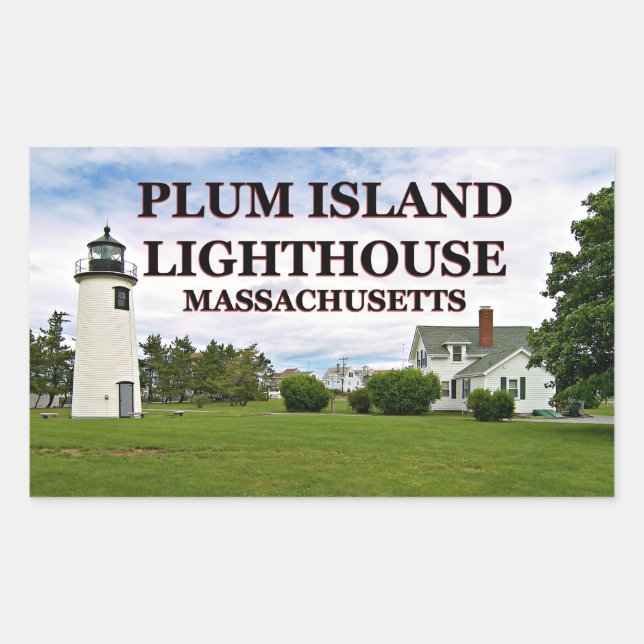 Phare de Plum Island, Stickers Massachusetts (Devant)