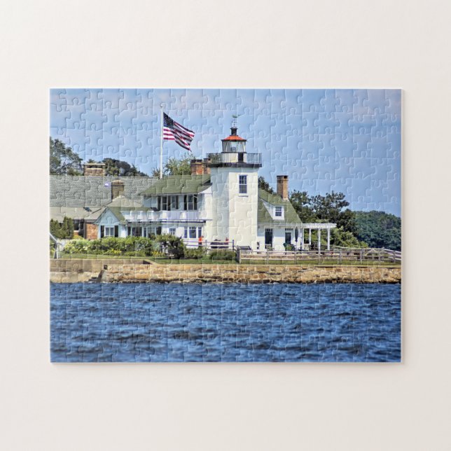 Phare de point de Nayatt, puzzle d'Île de Rhode (Horizontal)