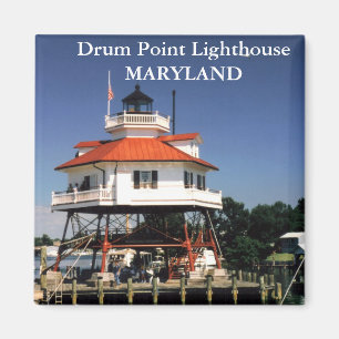 Phare de point de tambour, aimant du Maryland