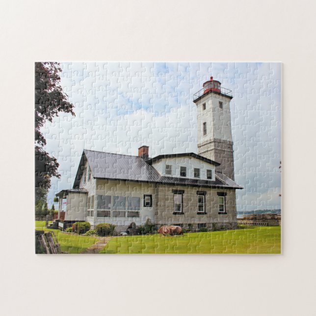 Phare de port d'Ogdensburg, puzzle de New York (Horizontal)