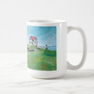 Phare de Ram Island, Maine, Grand Café Mug
