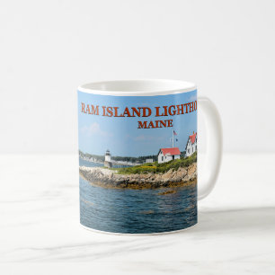 Phare de Ram Island, port de Boothbay Maine Mug