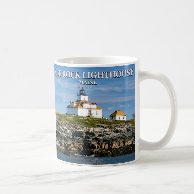 Phare de roche d'oeufs, tasse du Maine de port de (Droite)