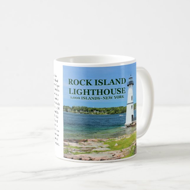 Phare de Rock Island, New York Mug (Devant droit)